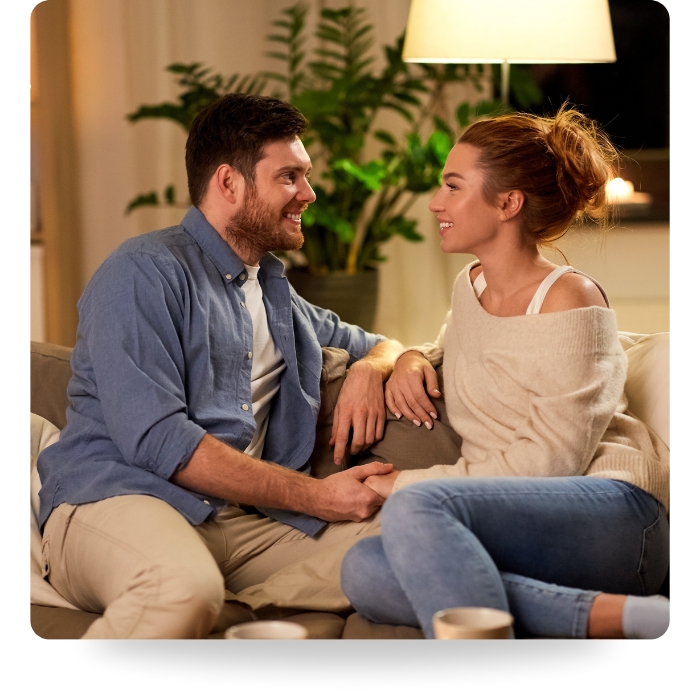 couple talking in counseling session